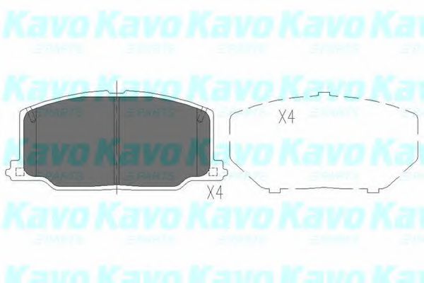 KAVO PARTS KBP-9036 Тормозные колодки для TOYOTA PASEO (Тойота/тоета Пасэо) KAVO PARTS KBP-9036 Тормозные колодки для TOYOTA PASEO (Тойота/тоета Пасэо)