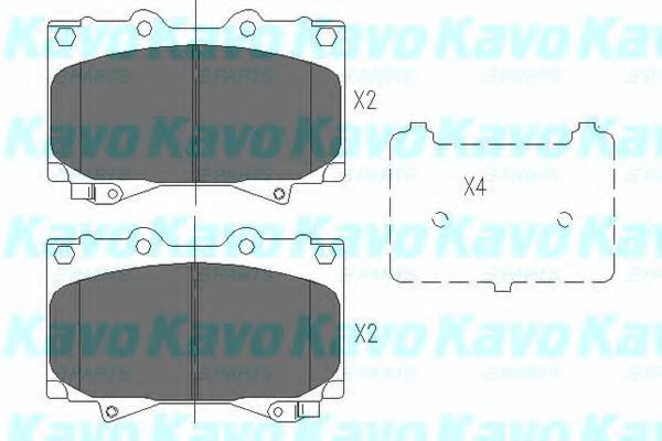 KAVO PARTS KBP-9049 Тормозные колодки для TOYOTA PRADO (Тойота/тоета Прадо) KAVO PARTS KBP-9049 Тормозные колодки для TOYOTA PRADO (Тойота/тоета Прадо)