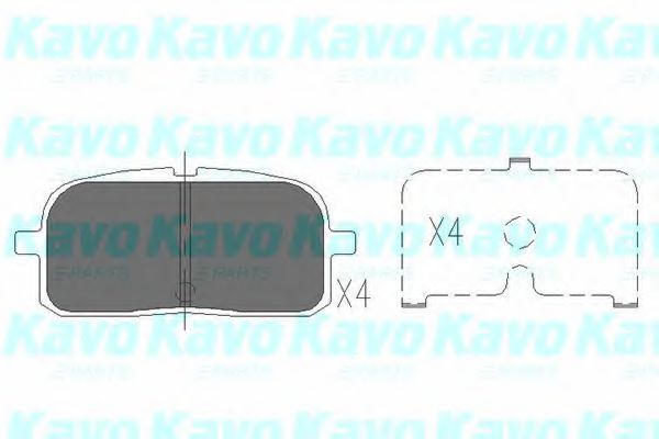 KAVO PARTS KBP-9061 Тормозные колодки для TOYOTA PASEO (Тойота/тоета Пасэо) KAVO PARTS KBP-9061 Тормозные колодки для TOYOTA PASEO (Тойота/тоета Пасэо)