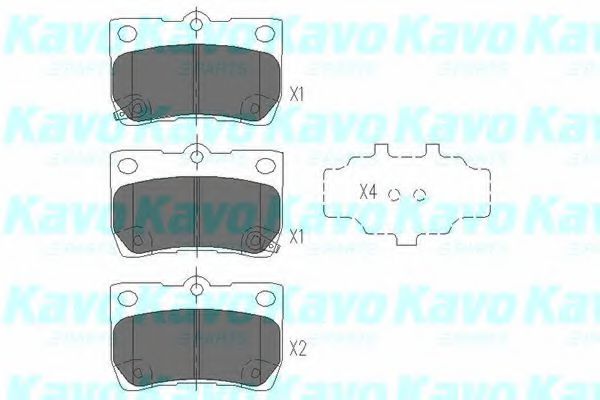 KAVO PARTS KBP-9083 Тормозные колодки для LEXUS GS (Лексус Джи с) KAVO PARTS KBP-9083 Тормозные колодки для LEXUS GS (Лексус Джи с)
