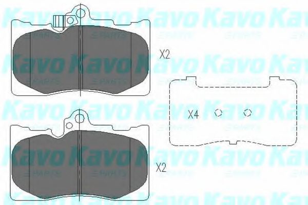 KAVO PARTS KBP-9085 Тормозные колодки для LEXUS GS (Лексус Джи с) KAVO PARTS KBP-9085 Тормозные колодки для LEXUS GS (Лексус Джи с)