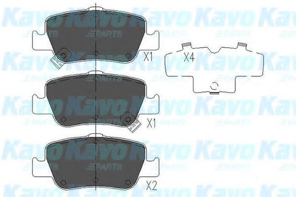 KAVO PARTS KBP-9104 Тормозные колодки для TOYOTA (Тойота/тоета) KAVO PARTS KBP-9104 Тормозные колодки для TOYOTA (Тойота/тоета)