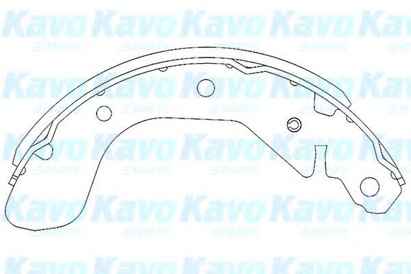 KAVO PARTS KBS-1401 Тормозные колодоки для DAEWOO KALOS (Дэу Калос)
