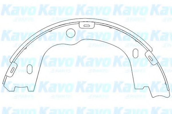 KAVO PARTS KBS-3406 Тормозные колодоки для HYUNDAI H-1 / GRAND STAREX (Хендай Н1 / гранд старэx) KAVO PARTS KBS-3406 Тормозные колодоки для HYUNDAI H-1 / GRAND STAREX (Хендай Н1 / гранд старэx)