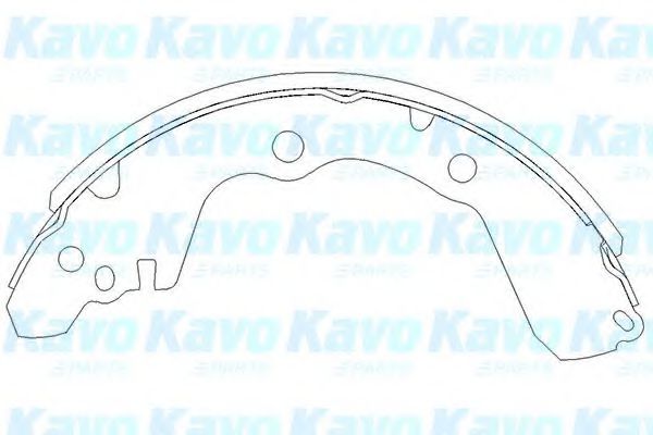 KAVO PARTS KBS-6405 Тормозные колодоки для MITSUBISHI PAJERO JUNIOR (Митсубиши/митсубиси Паджеро джуниор) KAVO PARTS KBS-6405 Тормозные колодоки для MITSUBISHI PAJERO JUNIOR (Митсубиши/митсубиси Паджеро джуниор)