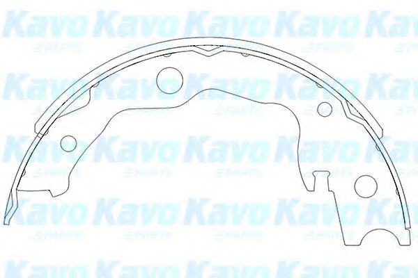 KAVO PARTS KBS-7403 Тормозные колодоки для NISSAN DUALIS (Ниссан Дуалис) KAVO PARTS KBS-7403 Тормозные колодоки для NISSAN DUALIS (Ниссан Дуалис)