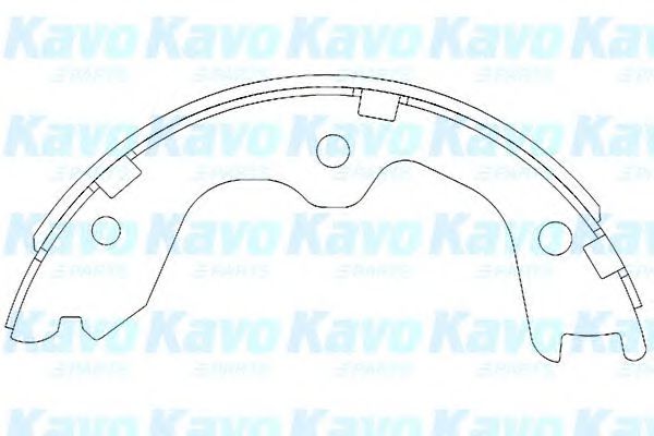 KAVO PARTS KBS-7408 Тормозные колодоки для NISSAN 370 Z (Ниссан 370 з) KAVO PARTS KBS-7408 Тормозные колодоки для NISSAN 370 Z (Ниссан 370 з)