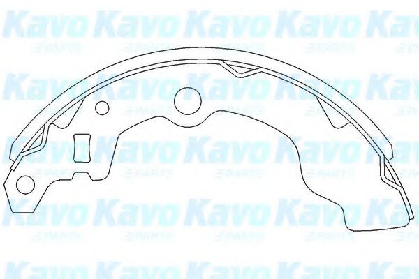 KAVO PARTS KBS-8401 Тормозные колодоки для SUBARU (Субару) KAVO PARTS KBS-8401 Тормозные колодоки для SUBARU (Субару)