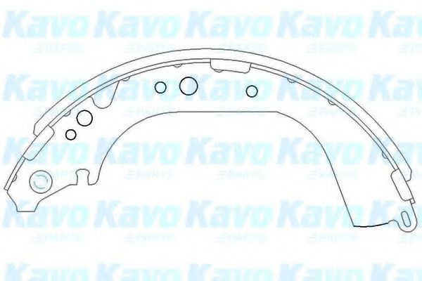 KAVO PARTS KBS-9901 Тормозные колодоки для TOYOTA HILUX II (Тойота/тоета Хилуx 2) KAVO PARTS KBS-9901 Тормозные колодоки для TOYOTA HILUX II (Тойота/тоета Хилуx 2)