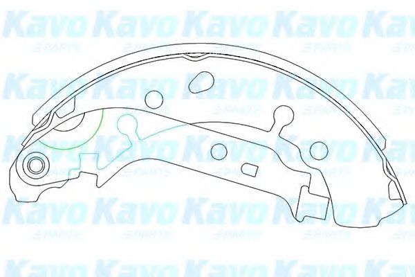 KAVO PARTS KBS-9906 Тормозные колодоки для TOYOTA YARIS (Тойота/тоета Ярис) KAVO PARTS KBS-9906 Тормозные колодоки для TOYOTA YARIS (Тойота/тоета Ярис)