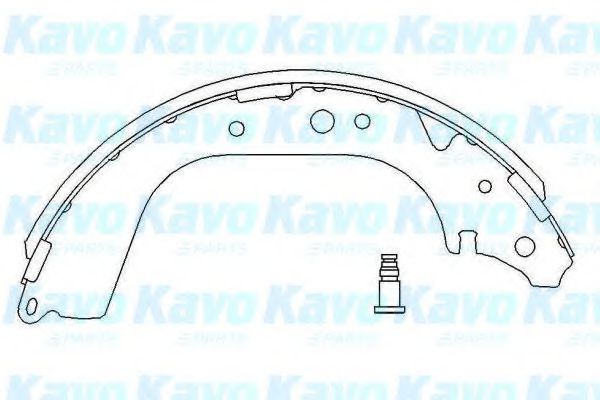 KAVO PARTS KBS-7409 Тормозные колодоки для TOYOTA LAND CRUISER 90 (Тойота/тоета Ленд крузер 90) KAVO PARTS KBS-7409 Тормозные колодоки для TOYOTA LAND CRUISER 90 (Тойота/тоета Ленд крузер 90)