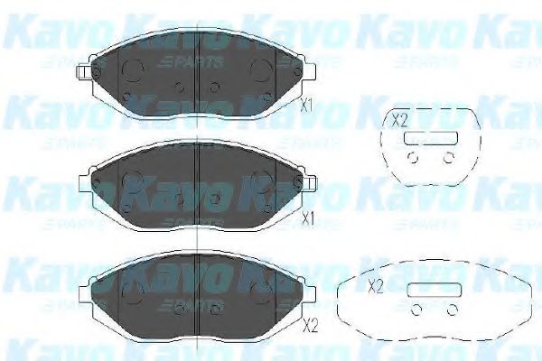 KAVO PARTS KBP-1017 Тормозные колодки для CHEVROLET BEAT (Шевроле Бэат) KAVO PARTS KBP-1017 Тормозные колодки для CHEVROLET BEAT (Шевроле Бэат)