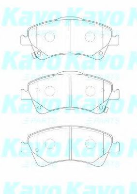 KAVO PARTS BP-9128 Тормозные колодки для TOYOTA (Тойота/тоета) KAVO PARTS BP-9128 Тормозные колодки для TOYOTA (Тойота/тоета)