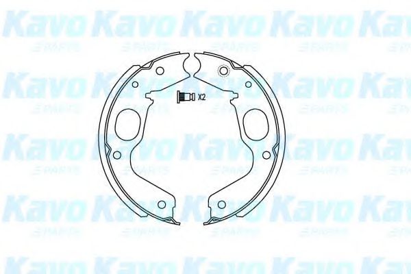 KAVO PARTS KBS-6409 Тормозные колодоки для MITSUBISHI CHALLENGER (Митсубиши/митсубиси Чаллэнгэр) KAVO PARTS KBS-6409 Тормозные колодоки для MITSUBISHI CHALLENGER (Митсубиши/митсубиси Чаллэнгэр)