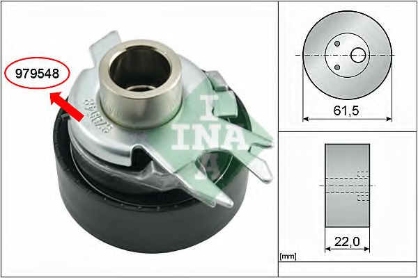 INA 531 0525 30 Натяжной ролик, ремень ГРМ для VOLKSWAGEN (Фольксваген) INA 531 0525 30 Натяжной ролик, ремень ГРМ для VOLKSWAGEN (Фольксваген)