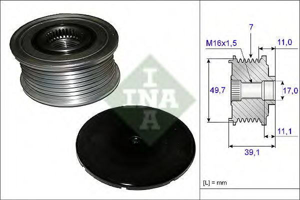 INA 535 0084 10 Механизм свободного хода генератора для MERCEDES-BENZ R-CLASS (Мэрcэдэс-бэнз Р-cласс) INA 535 0084 10 Механизм свободного хода генератора для MERCEDES-BENZ R-CLASS (Мэрcэдэс-бэнз Р-cласс)