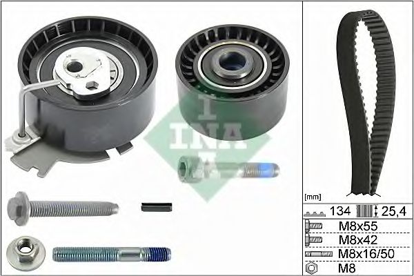INA 530 0379 10 Комплект ремня ГРМ для PEUGEOT 207 (Пежо 207) INA 530 0379 10 Комплект ремня ГРМ для PEUGEOT 207 (Пежо 207)