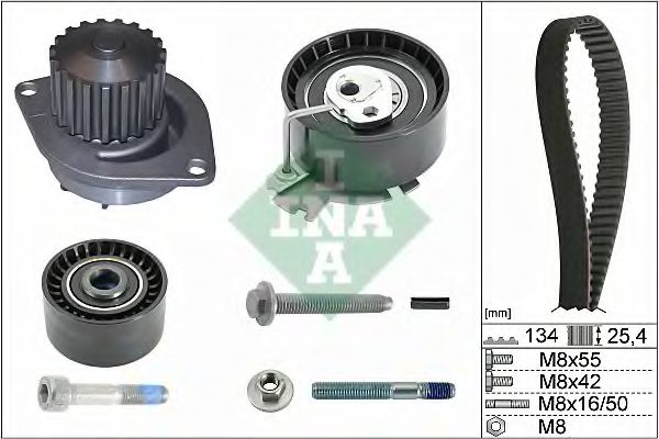 INA 530 0379 30 Комплект ремня ГРМ для PEUGEOT 207 (Пежо 207) INA 530 0379 30 Комплект ремня ГРМ для PEUGEOT 207 (Пежо 207)