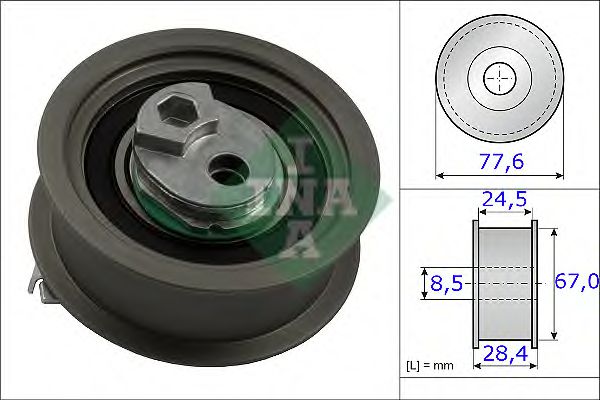 INA 531 0851 10 Натяжной ролик, ремень ГРМ для SEAT ALTEA (Сеат Алтэа) INA 531 0851 10 Натяжной ролик, ремень ГРМ для SEAT ALTEA (Сеат Алтэа)