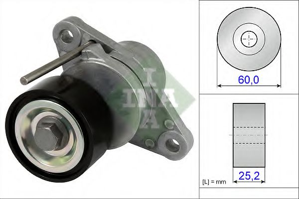 INA 534 0474 10 Натяжитель ремня, клиновой зубча для DACIA SANDERO (Дача Сандэро) INA 534 0474 10 Натяжитель ремня, клиновой зубча для DACIA SANDERO (Дача Сандэро)