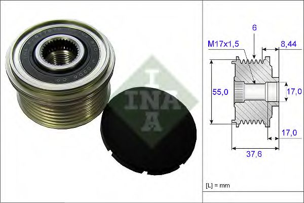 INA 535 0246 10 Механизм свободного хода генератора для PEUGEOT 4008 (Пежо 4008) INA 535 0246 10 Механизм свободного хода генератора для PEUGEOT 4008 (Пежо 4008)