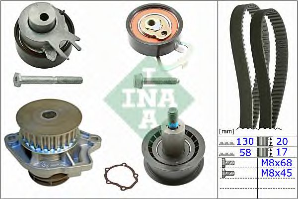 INA 530 0538 30 Комплект ремня ГРМ для SEAT IBIZA V (Сеат Ибица 5) INA 530 0538 30 Комплект ремня ГРМ для SEAT IBIZA V (Сеат Ибица 5)