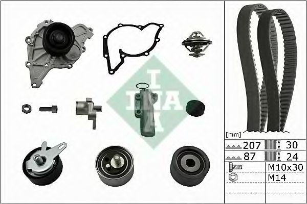 INA 530 0539 30 Комплект ремня ГРМ для AUDI ALLROAD (Ауди Аллроад) INA 530 0539 30 Комплект ремня ГРМ для AUDI ALLROAD (Ауди Аллроад)