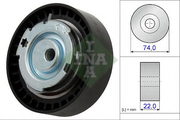 INA 531 0876 10 Натяжной ролик, ремень ГРМ для DACIA SANDERO (Дача Сандэро) INA 531 0876 10 Натяжной ролик, ремень ГРМ для DACIA SANDERO (Дача Сандэро)