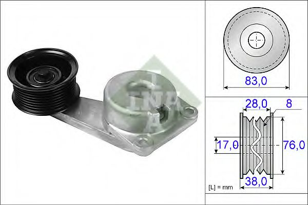 INA 534 0218 10 Натяжитель ремня, клиновой зубча для FORD USA F-250 (Форд сша Ф-250) INA 534 0218 10 Натяжитель ремня, клиновой зубча для FORD USA F-250 (Форд сша Ф-250)
