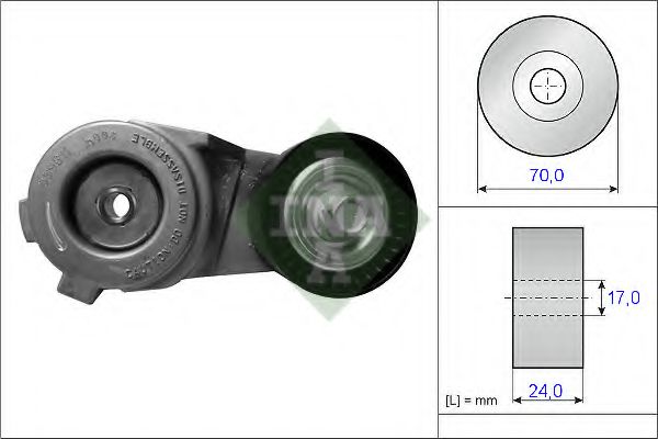 INA 534 0388 10 Натяжитель ремня, клиновой зубча для CHRYSLER GRAND VOYAGER V (Крайслер Гранд вояджер 5) INA 534 0388 10 Натяжитель ремня, клиновой зубча для CHRYSLER GRAND VOYAGER V (Крайслер Гранд вояджер 5)