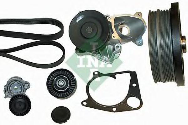 INA 529 0020 30 Водяной насос + комплект ручейковых ремней 
