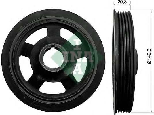 INA 544 0092 10 Ременный шкив, коленчатый вал для HYUNDAI LAVITA (Хендай Лаvита) INA 544 0092 10 Ременный шкив, коленчатый вал для HYUNDAI LAVITA (Хендай Лаvита)