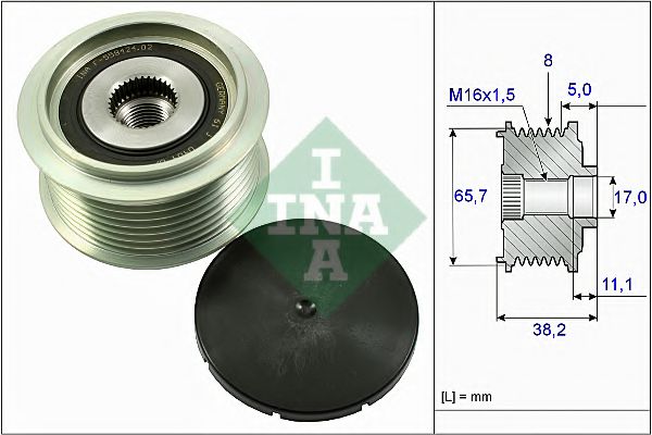 INA 535 0274 10 Механизм свободного хода генератора для MAN TGS (Ман Тджи с) INA 535 0274 10 Механизм свободного хода генератора для MAN TGS (Ман Тджи с)