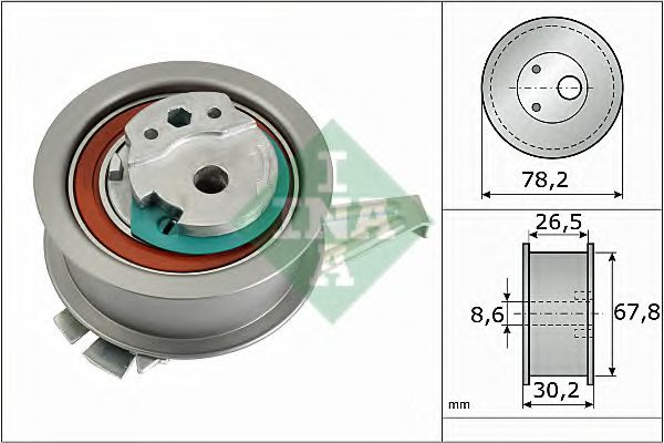 INA 531 0894 10 Натяжной ролик, ремень ГРМ для VOLKSWAGEN (Фольксваген) INA 531 0894 10 Натяжной ролик, ремень ГРМ для VOLKSWAGEN (Фольксваген)