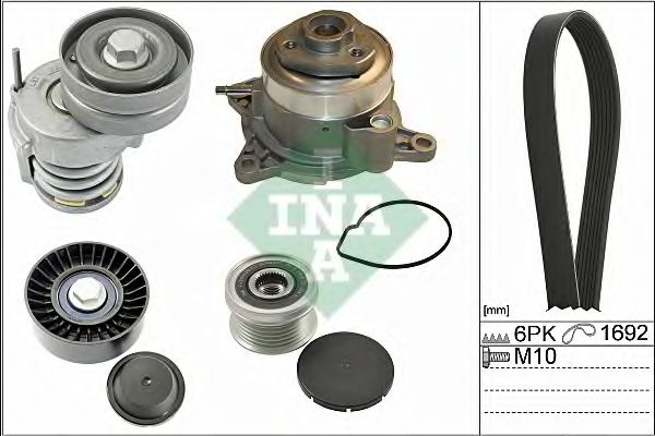INA 529 0039 30 Водяной насос + комплект ручейковых ремней для SKODA ROOMSTER (Шкода Румстер) INA 529 0039 30 Водяной насос + комплект ручейковых ремней для SKODA ROOMSTER (Шкода Румстер)