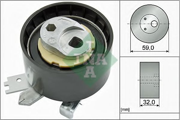INA 531 0906 10 Натяжной ролик, ремень ГРМ для NISSAN (Ниссан) INA 531 0906 10 Натяжной ролик, ремень ГРМ для NISSAN (Ниссан)