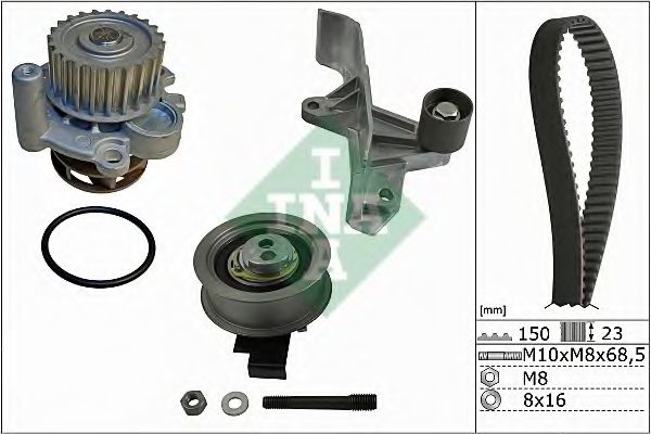 INA 530 0546 30 Комплект ремня ГРМ для AUDI A4 (Ауди А4) INA 530 0546 30 Комплект ремня ГРМ для AUDI A4 (Ауди А4)