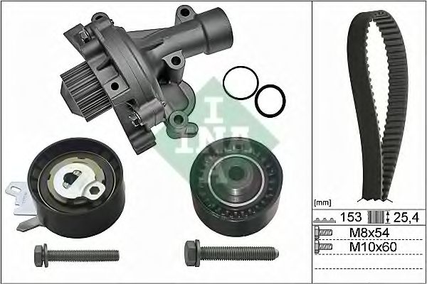 INA 530 0471 30 Комплект ремня ГРМ для PEUGEOT 407 (Пежо 407) INA 530 0471 30 Комплект ремня ГРМ для PEUGEOT 407 (Пежо 407)