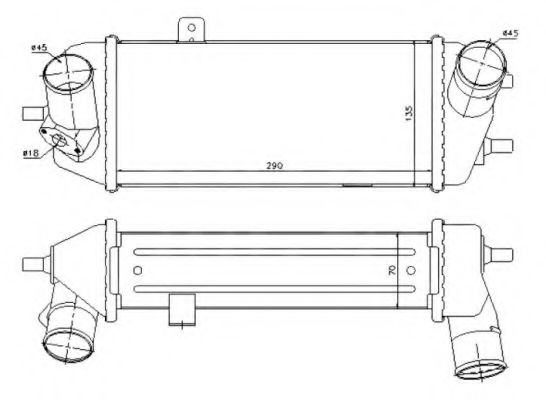 NRF 30327 Интеркулер для HYUNDAI I20 (Хендай И20) NRF 30327 Интеркулер для HYUNDAI I20 (Хендай И20)