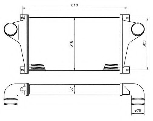 NRF 30810 Интеркулер 