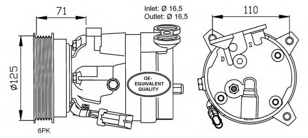 NRF 32023 Компрессор, кондиционер для OPEL KADETT E COMBO (Опель Кадэтт э комбо) NRF 32023 Компрессор, кондиционер для OPEL KADETT E COMBO (Опель Кадэтт э комбо)