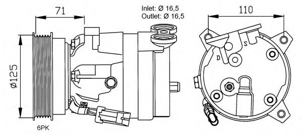 NRF 32023G Компрессор, кондиционер для OPEL KADETT E COMBO (Опель Кадэтт э комбо) NRF 32023G Компрессор, кондиционер для OPEL KADETT E COMBO (Опель Кадэтт э комбо)