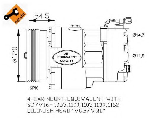 NRF 32033 Компрессор, кондиционер для SEAT TOLEDO (Сеат Толэдо) NRF 32033 Компрессор, кондиционер для SEAT TOLEDO (Сеат Толэдо)