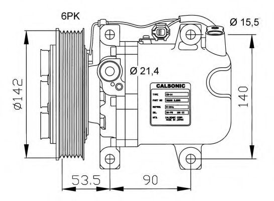 NRF 32044G Компрессор, кондиционер для NISSAN PRIMERA (Ниссан Примера) NRF 32044G Компрессор, кондиционер для NISSAN PRIMERA (Ниссан Примера)