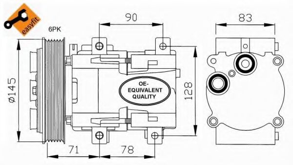 NRF 32076 Компрессор, кондиционер для FORD MONDEO (Форд Мондэо) NRF 32076 Компрессор, кондиционер для FORD MONDEO (Форд Мондэо)