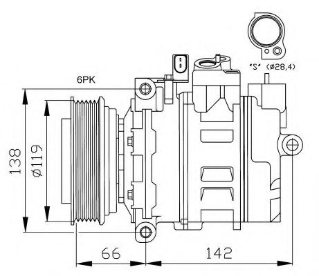 NRF 32111G Компрессор, кондиционер для AUDI A8 (Ауди А8) NRF 32111G Компрессор, кондиционер для AUDI A8 (Ауди А8)