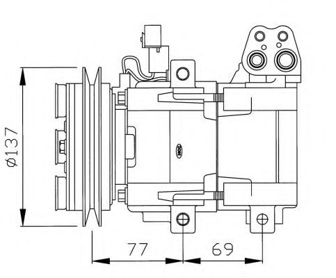 NRF 32115G Компрессор, кондиционер для HYUNDAI GRACE (Хендай Граcэ) NRF 32115G Компрессор, кондиционер для HYUNDAI GRACE (Хендай Граcэ)