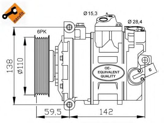 NRF 32146 Компрессор, кондиционер для VOLKSWAGEN JETTA I (Фольксваген Жэтта и) NRF 32146 Компрессор, кондиционер для VOLKSWAGEN JETTA I (Фольксваген Жэтта и)