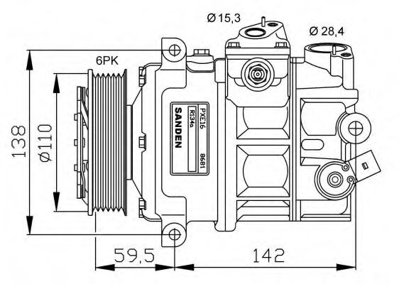 NRF 32147G Компрессор, кондиционер для VOLKSWAGEN JETTA I (Фольксваген Жэтта и) NRF 32147G Компрессор, кондиционер для VOLKSWAGEN JETTA I (Фольксваген Жэтта и)