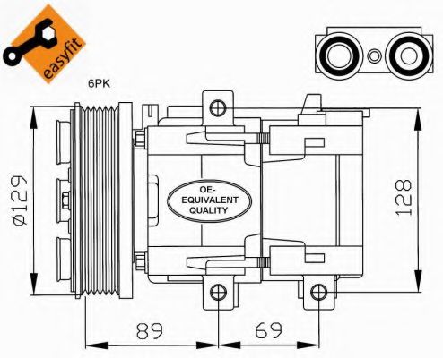 NRF 32212 Компрессор, кондиционер для FORD MONDEO (Форд Мондэо) NRF 32212 Компрессор, кондиционер для FORD MONDEO (Форд Мондэо)